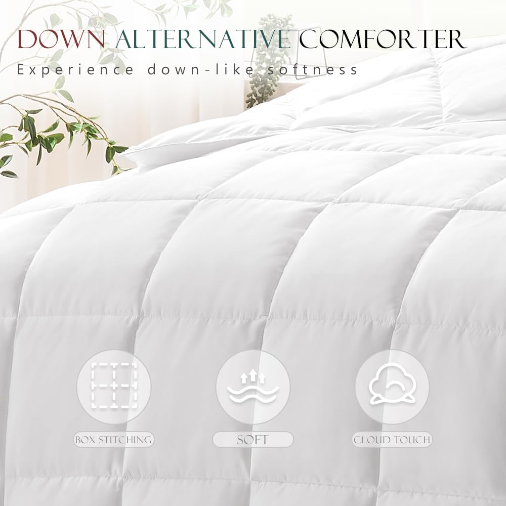 ACCURATEX Lightweight Duvet Insert Twin, Summer Bedding Comforter 68x88