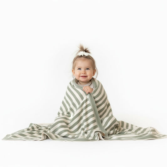 Little Dedi Amelia Organic Cotton Baby Blanket 30x40 in, Earth Ivory – GOTS Certified, Soft Knit for Crib & Stroller, Breathable Swaddle for Newborns, Machine Washable
