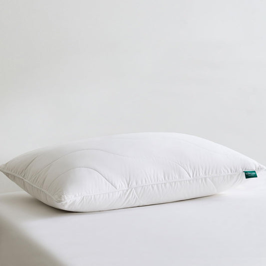 Three Geese White Goose Feather Down Pillows King Size(20x36inches) 2 Pack- 100% Cotton, Medium Firm,Soft Support