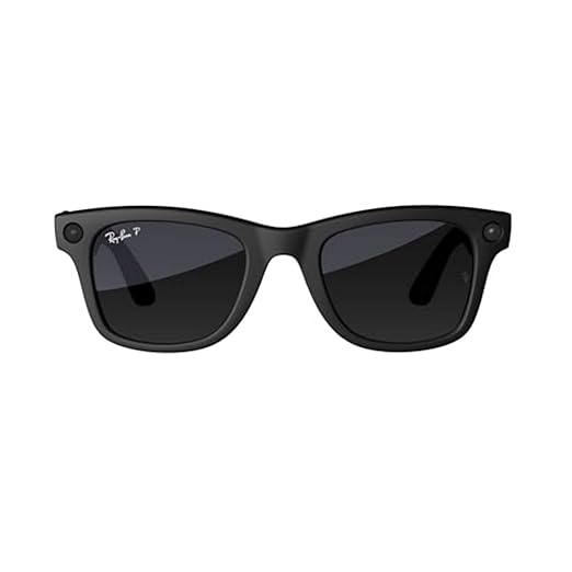 Ray-Ban Meta (Gen 1), Wayfarer, Matte Black | Smart AI Glasses for Men, Women - 12 MP Camera, Open-Ear Speakers, Video Recording, Bluetooth - Polarized Gradient Graphite Lenses - Wearable Technology