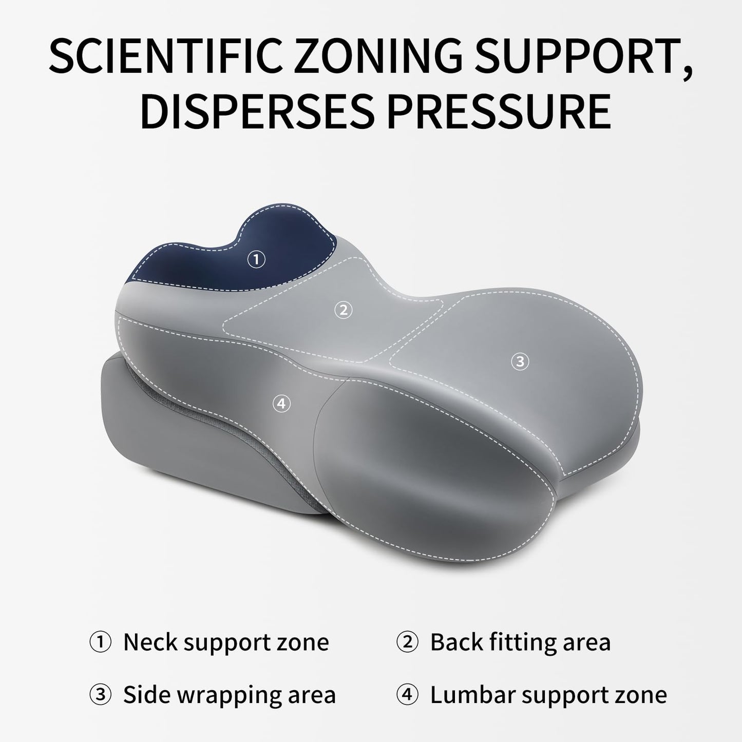 Avoilux Reading Pillow for Adults, Bed Backrest Cushion, Back Support Pillow for Sitting Up, Removable Washable Cover, Wedge Pillow for Bed, Sofa, Couch, Floor Use