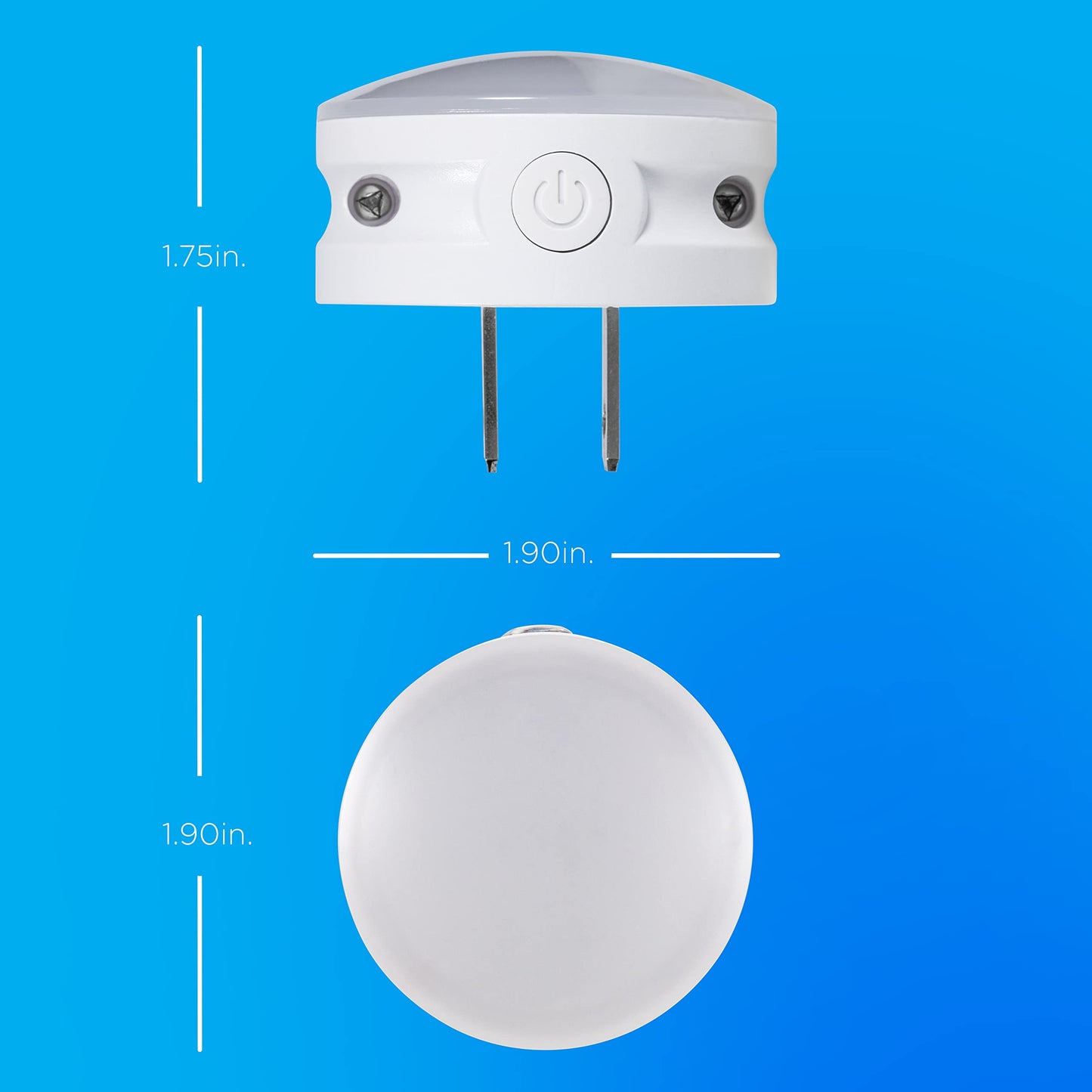 Lights by Night Color Changing Mini LED Night Light, Plug-in, Dusk to Dawn Sensor, Compact, 3 Modes, Ambient Lighting, for Kids or Adults, Bedroom, Bathroom, Nursery, Hallway, 4 Pack, 72961