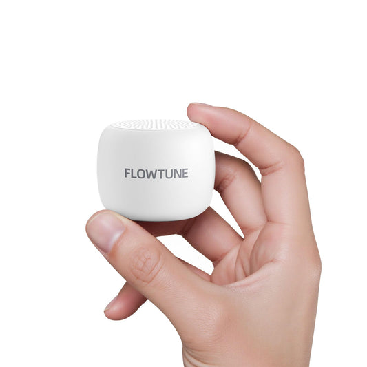 FLOWTUNE Sound Machine White Noise Machine for Baby Adults, 18 Non-looping Sounds, Timer, Memory Function, Portable Sleep Sound Therapy Gift (White)