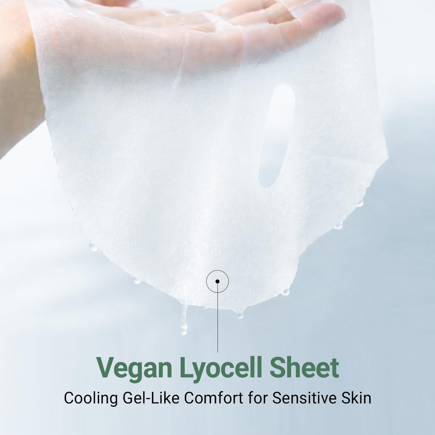 DA EFFECT Cooling Treatment Sheet Mask – Skin Protection & Barrier Repair Care for Stressed, Irritated Skin | Post-Treatment Care | Calming, Hydrating Face Mask | 25g x 5 Sheets