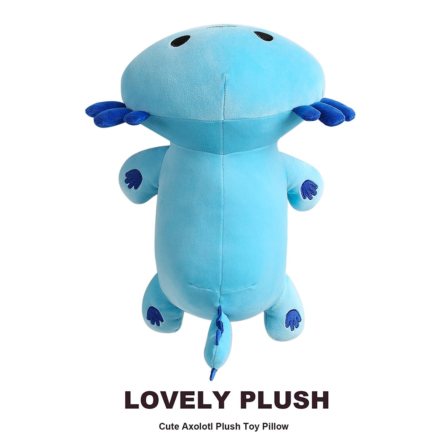 Onsoyours Original Axolotl Plush Cute 13 inch Stuffed Animal Soft Blue Pillow Kawaii Plush Toy Gift for Kids & Adults (Blue Axolotl, 13")