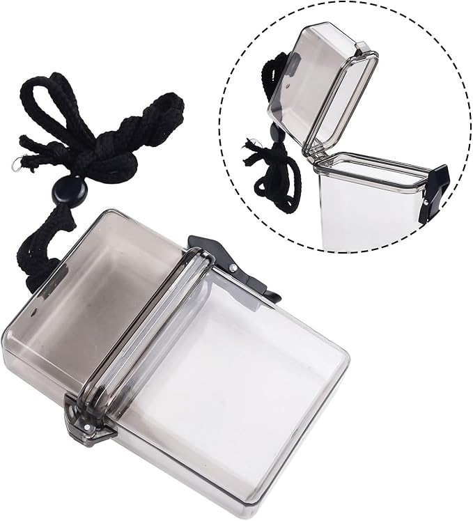 Waterproof Case for Outdoor Activities, Dry Bag with Lanyard for Water Sports, Floating Phone Pouch for Swimming, Sealed Storage Box for Kayaking, for Durable(Grey)