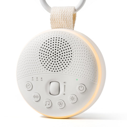 White Noise Machine for Baby & Adults with 21 Relaxing Sounds & Adjustable Night Light, Rechargeable & Portable Sleep Aid for Home & Travel