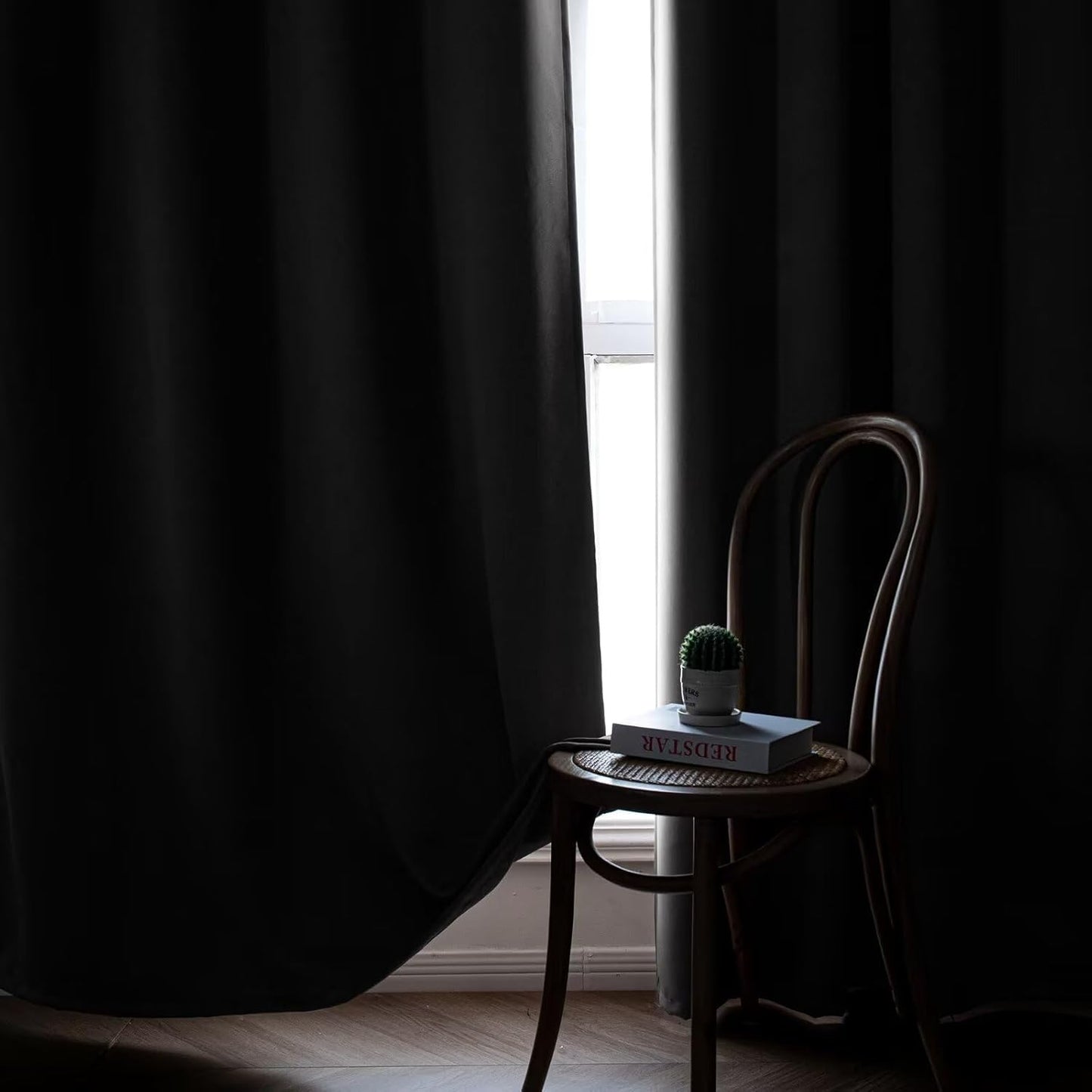 Zyvola 100% Blackout Curtains 108 Inch Length 2 Panels Set, Black Out Curtains for Living Room Bedroom, Thermal Insulated Room Darkening Drapes for Windows Home Decor(52W × 108L inch,Light Grey)
