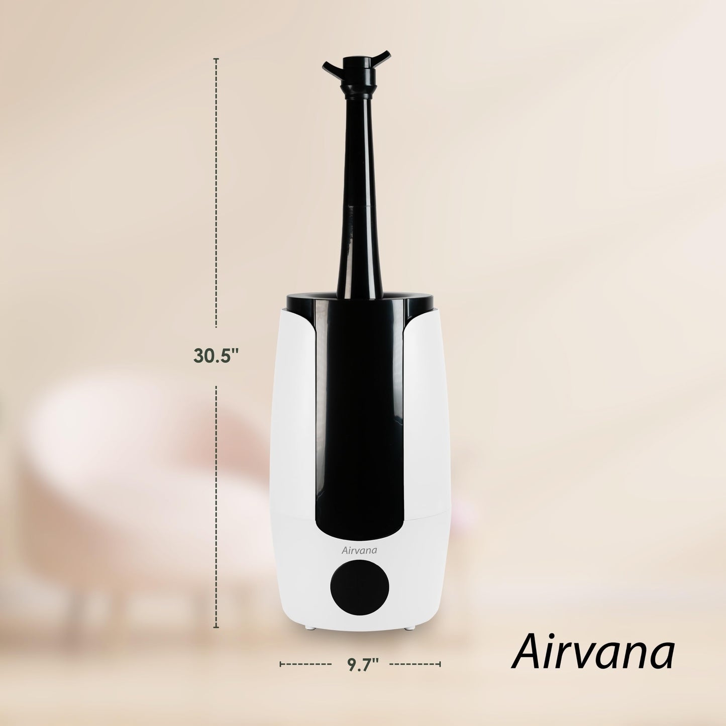 Airvana 2.25 Gallon (8.5 Liter) Top Fill Digital Humidifier with LED Display Screen, Sleep Mode, and Coverage up to 757 Square Feet, AV200HUM Sage