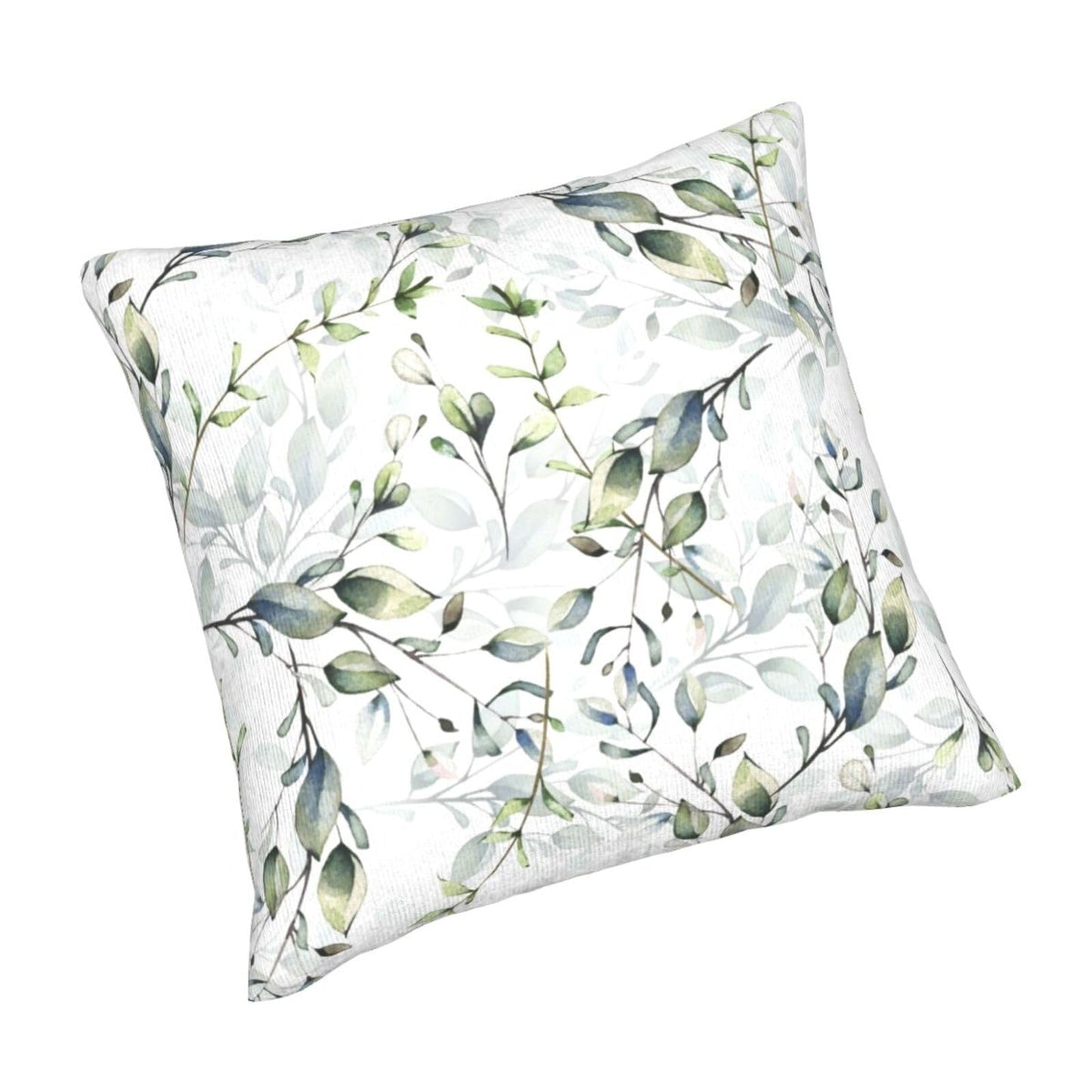 Coshatsu Spring Pillow Covers 18 x 18 Inch Set of 2,Sage Green Cream Wild Flower Plant Throw Pillows Case,Modern Seasonal Decorative Square Farmhouse Decor Cushion Covers for Home Sofa Bed Couch