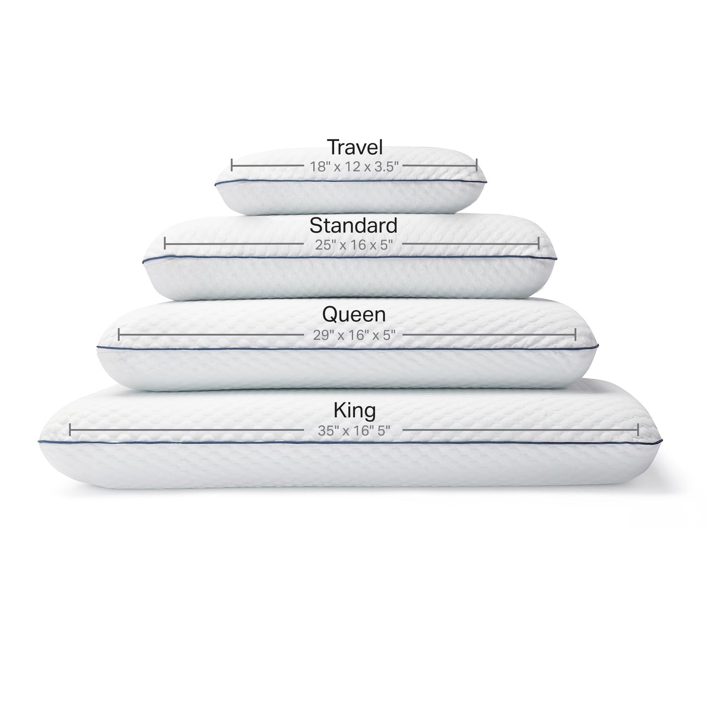 Weekender Cooling Gel Memory Foam Pillow for Sleeping – King Size, Ventilated Cooling Pillow for Side & Back Sleepers, Neck & Shoulder Support, Medium Firm, Washable Cover