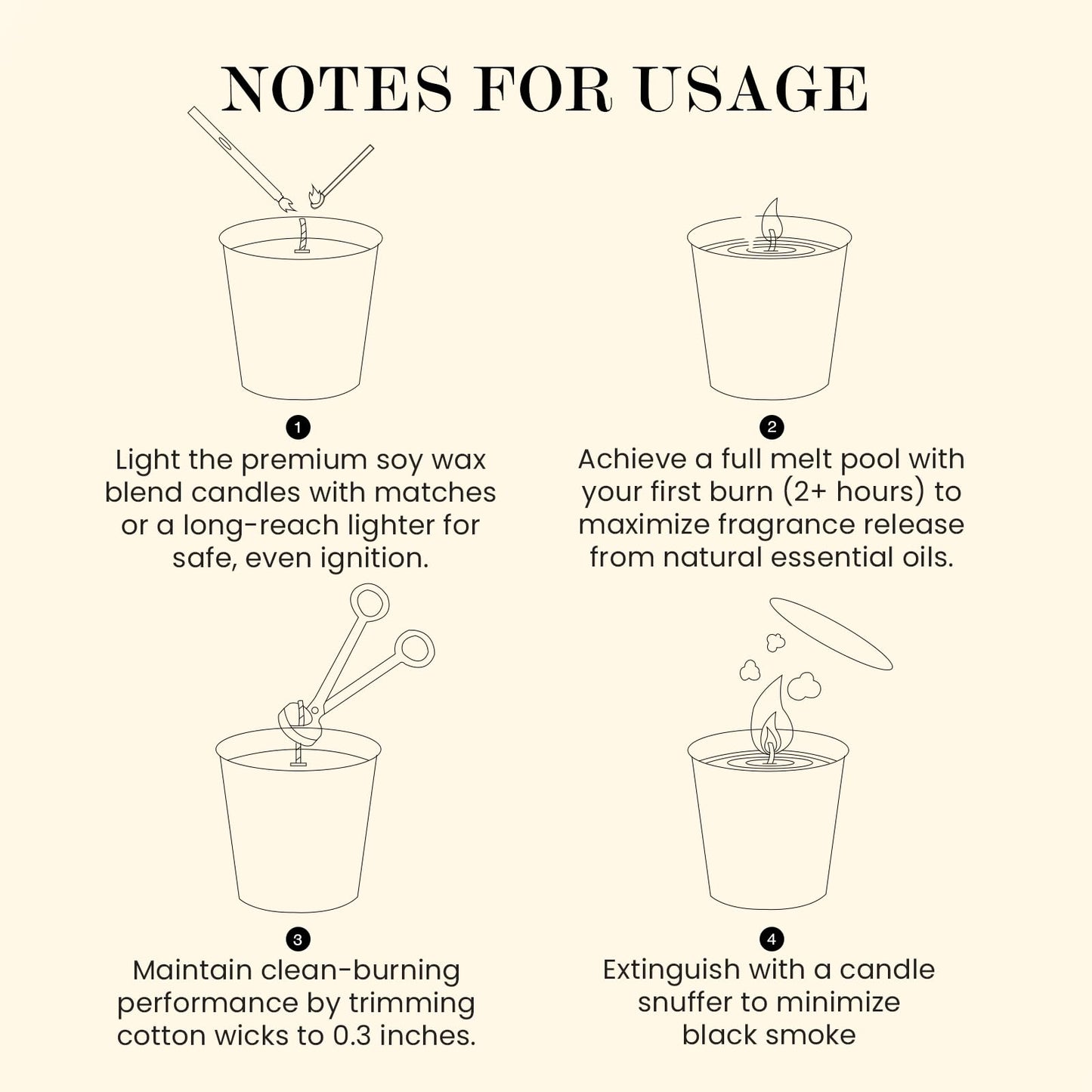 M&SENSE Natural Soy Large Candle| Vanilla Sandalwood | 16.6 oz, 95H Burn | Mini Spring Scented Candles for Relaxation, Meditation, Home Décor | for Bedroom, Office, Party