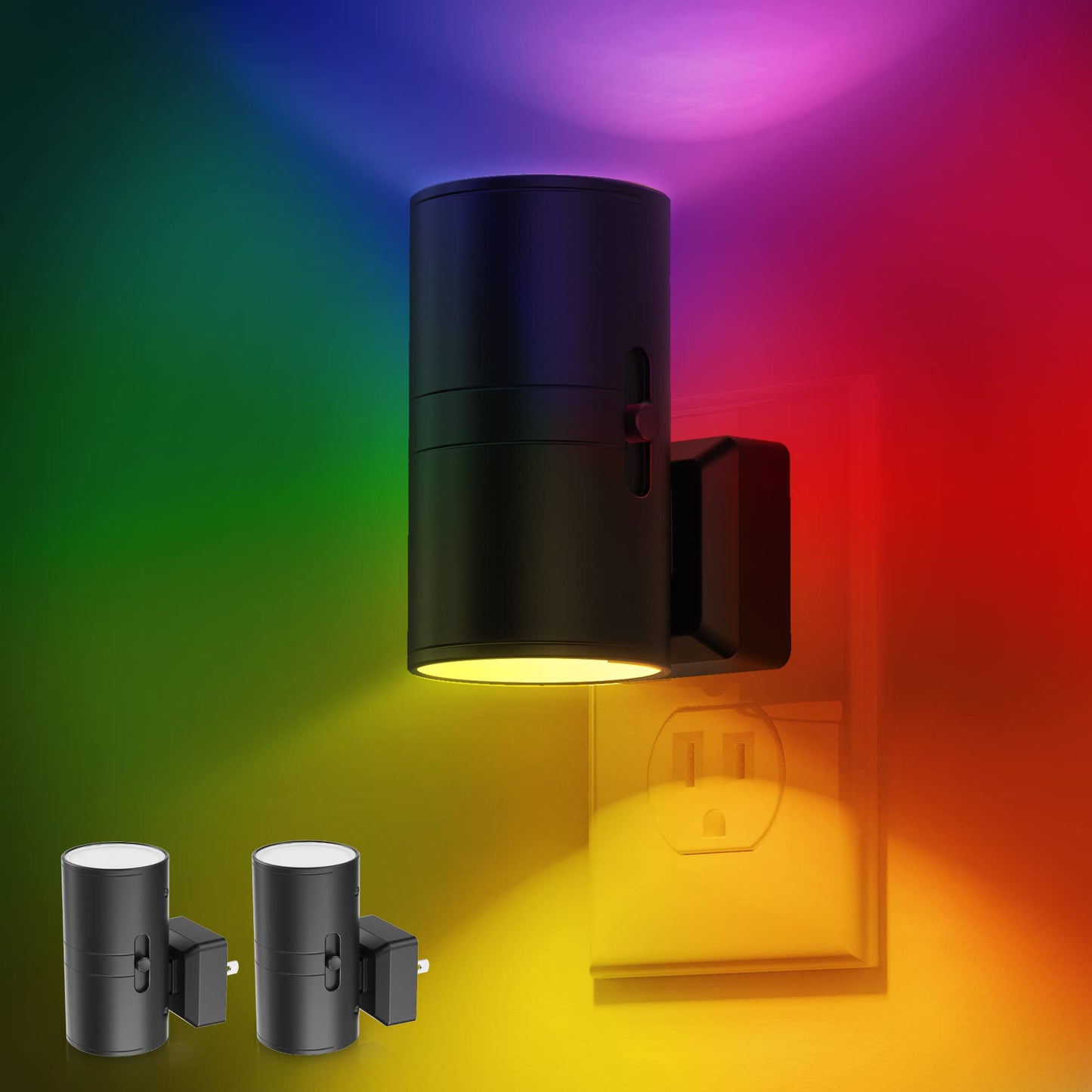 L LOHAS LED Multi-Color RGB Night Light,Dusk to Dawn Sensor