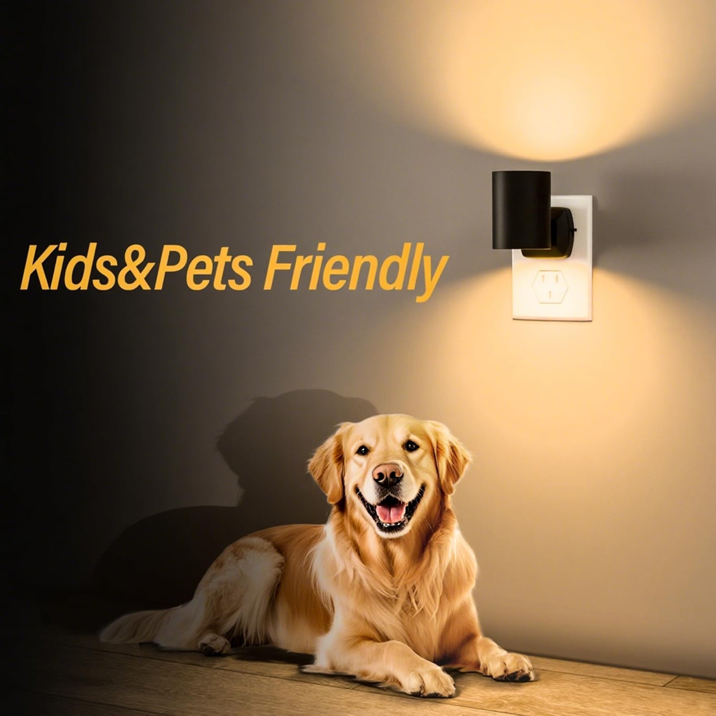 Night Lights Plug into Wall: ETL Night Light Plug in - LED Dimmable Night Light Dusk to Dawn Light Sensor, Soft Warm 2700K, Adjustable Brightness, Wall Lights for Bedroom, Hallway, Stairs - 2 Pack