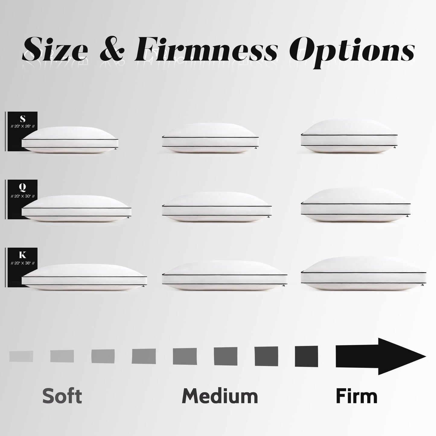 DOWNSTORIA Feather Down Pillows King Size Set of 2 with Gusset, Luxury Hotel Collection Bed Pillow 2 Pack, Down Surrounded Pillows for Sleeping, Soft Fluffy for Side, Back Sleepers 20x36 in.