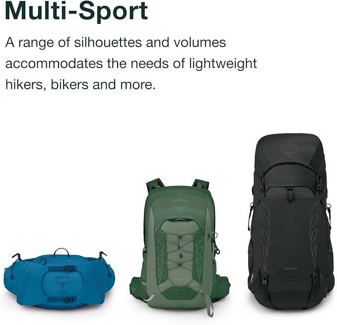 Osprey Talon 33L Men's Lightweight Hiking Backpack - Daypack for Travel & Camping, Green Canopy/Pine Leaf
