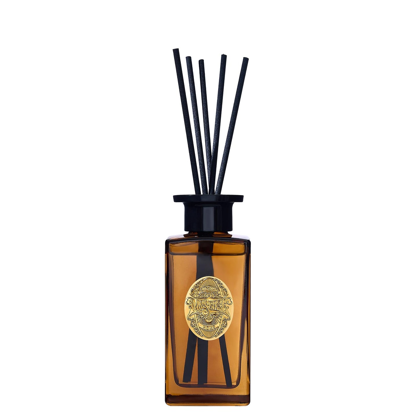M&SENSE 6.3 oz Large Reed Diffuser Set | Tobacco Teakwood Scent Oil Diffuser with Sticks | Hotel Collection Non-Toxic Essential Oil |for Bedroom Bathroom Living Room