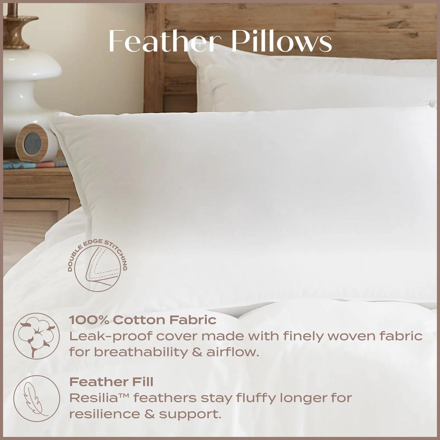 IHG Touch of Down Pillow Found in Holiday Inn Express, Holiday Inn, Staybridge Suites, Candlewood Suites King Size White
