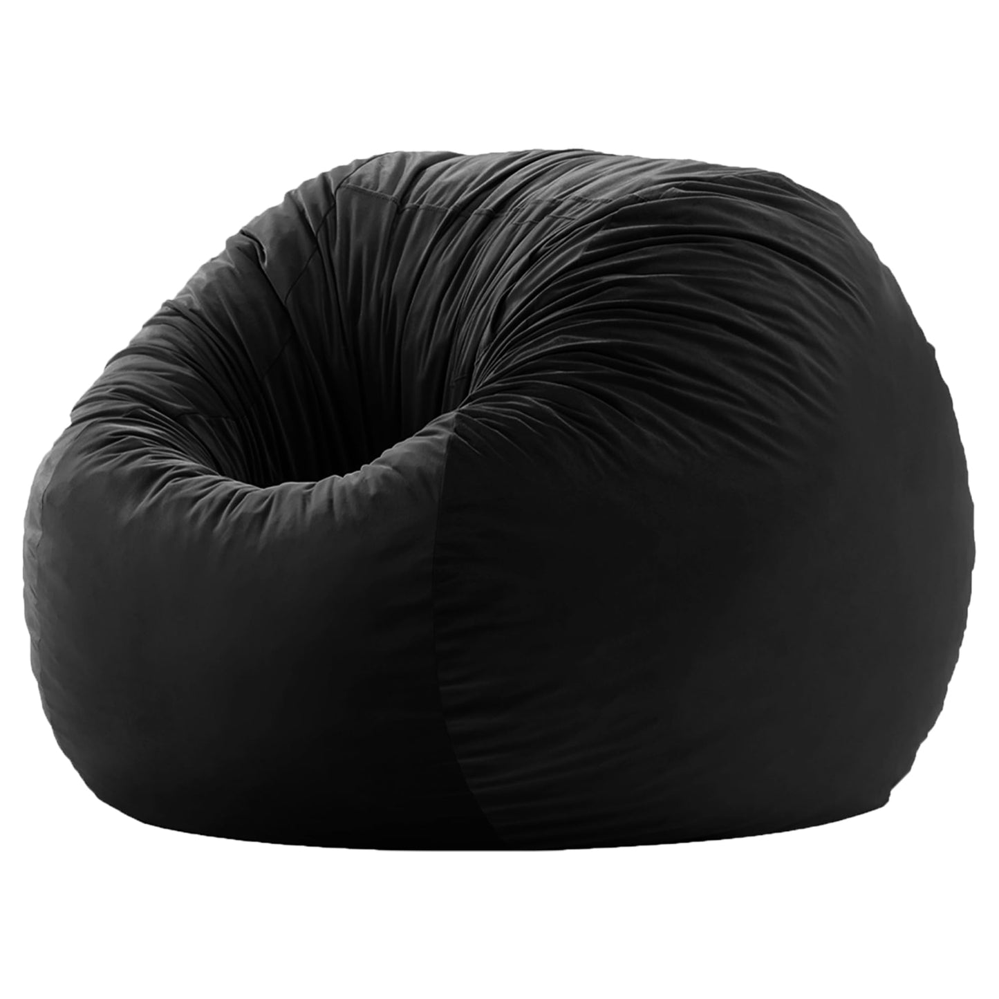 ZurNesfure Bean Bag Chairs for Adults 5FT Large Bean Bag Chair Memory Foam Filled Lazy Sofa with Removable Washable Cover Beanbag for Living Room Bedroom Dorm (Black, X-Large)