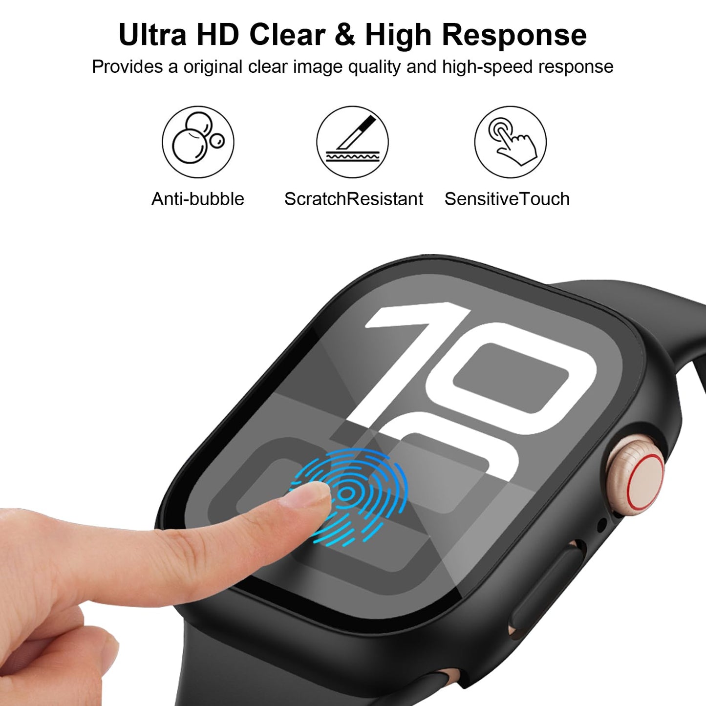 15 Pack Band Case Compatible with Apple Watch Bands 40mm 41mm 42mm 44mm 45mm 46mm Women Men, Watch Screen Protector Case&Organizer- (Compatible with Apple Watch 42MM Series 11 10)