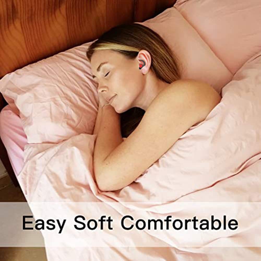WUTAN Ear Plugs for Sleeping, 33dB Noise Cancelling Silicone Reusable