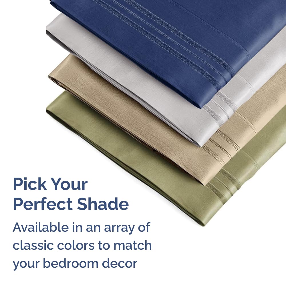 Body Pillowcases Set of 2-20x54 Long Body Pillow Case - Soft Body Pillow Cover for Sleeping & Side Sleepers - Comfy, Breathable, Wrinkle & Fade Free - Machine Washable w/Envelope Enclosure (Beige)