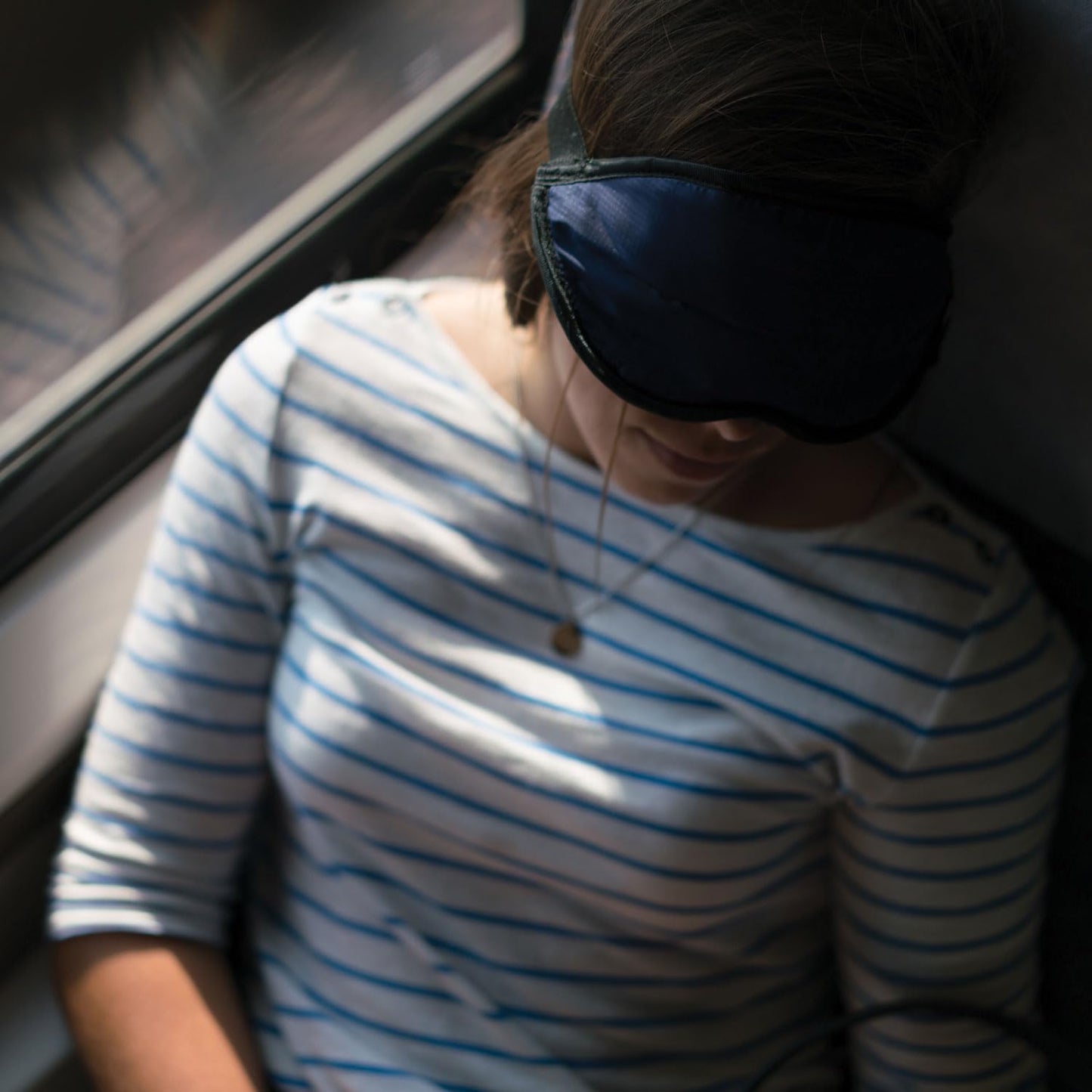 Lewis N. Clark Comfort Eye Mask + Sleep Aid to Block Light for Travel, Airplane, Hotel, Airport, Insomnia + Headache Relief with Adjustable Straps, 2 pack, Black (505blkx2)