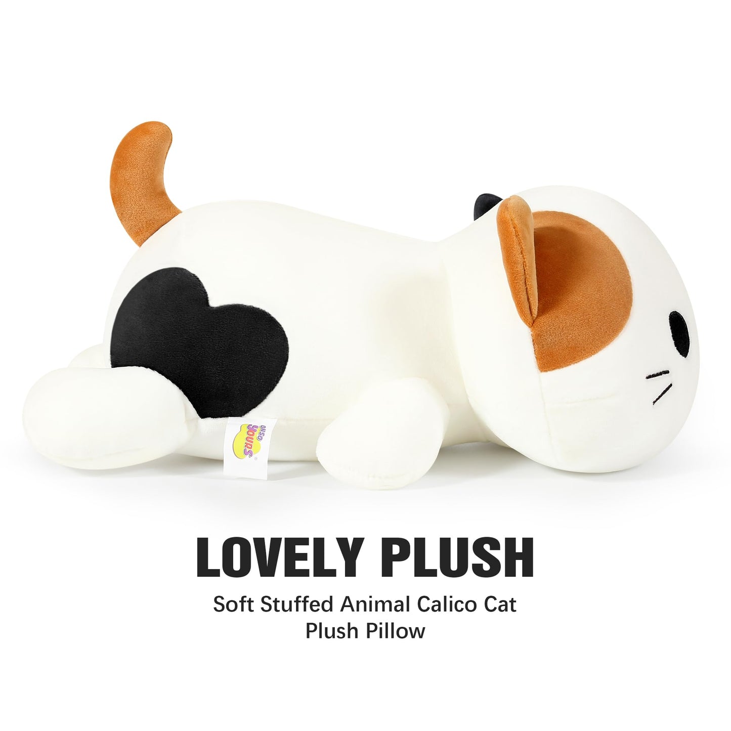 Onsoyours Original Calico Cat Plush Kitty Plushies Toy Kitten Stuffed Animal Soft Pillow Kawaii Little Ultrasoft Plushie Gift for Kids(Calico Cat, 9")