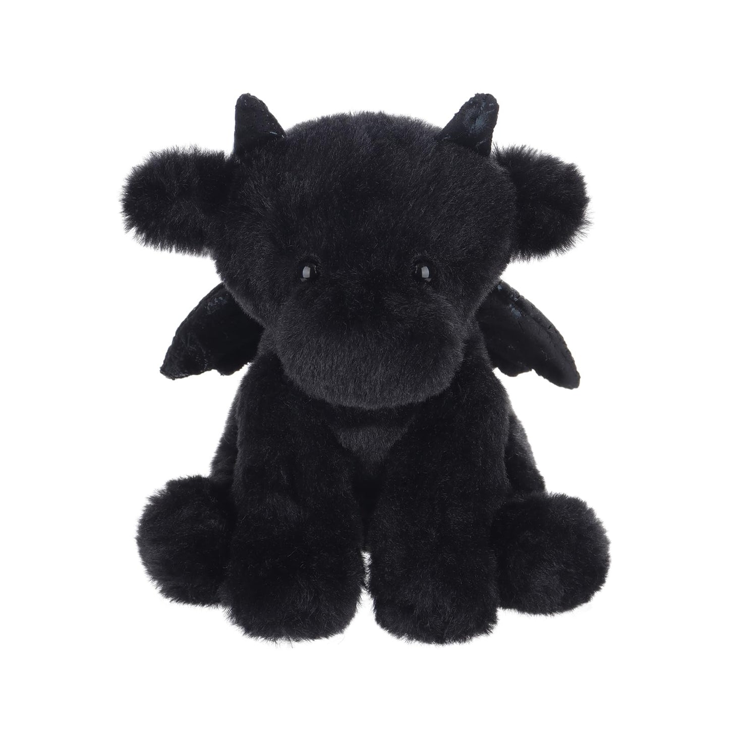Apricot Lamb Black Dragon Plush Stuffed Animals for Kids, Soft Cute Plush Toys for Baby Girl and Boy, Fluffy Black Dragon Black