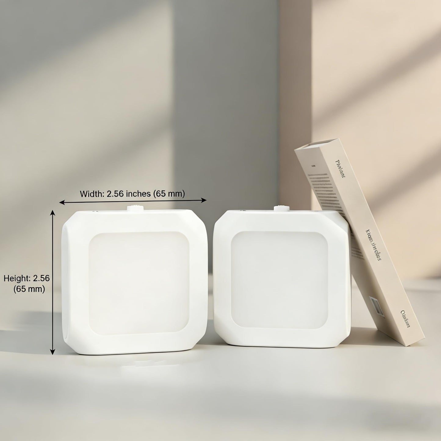Snugluxe LED Night Lights Plug into Wall 2 Pack, Auto Dusk to Dawn Sensor, Adjustable Warm White, Plug in Nightlight for Bedroom, Kids Room, Bathroom, Hallway, Kitchen, Staircase