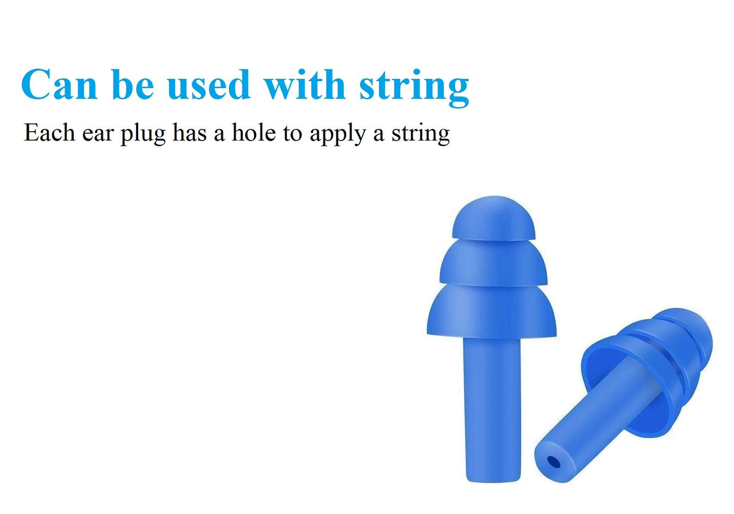 100 Pair Reusable Soft Silicone Ear Plugs Waterproof - Washable Ear Plugs for Swimming Music Concerts Construction Shooting Hunting Motor Sports Hunting Movie Earplugs for Sleeping Noise Cancelling