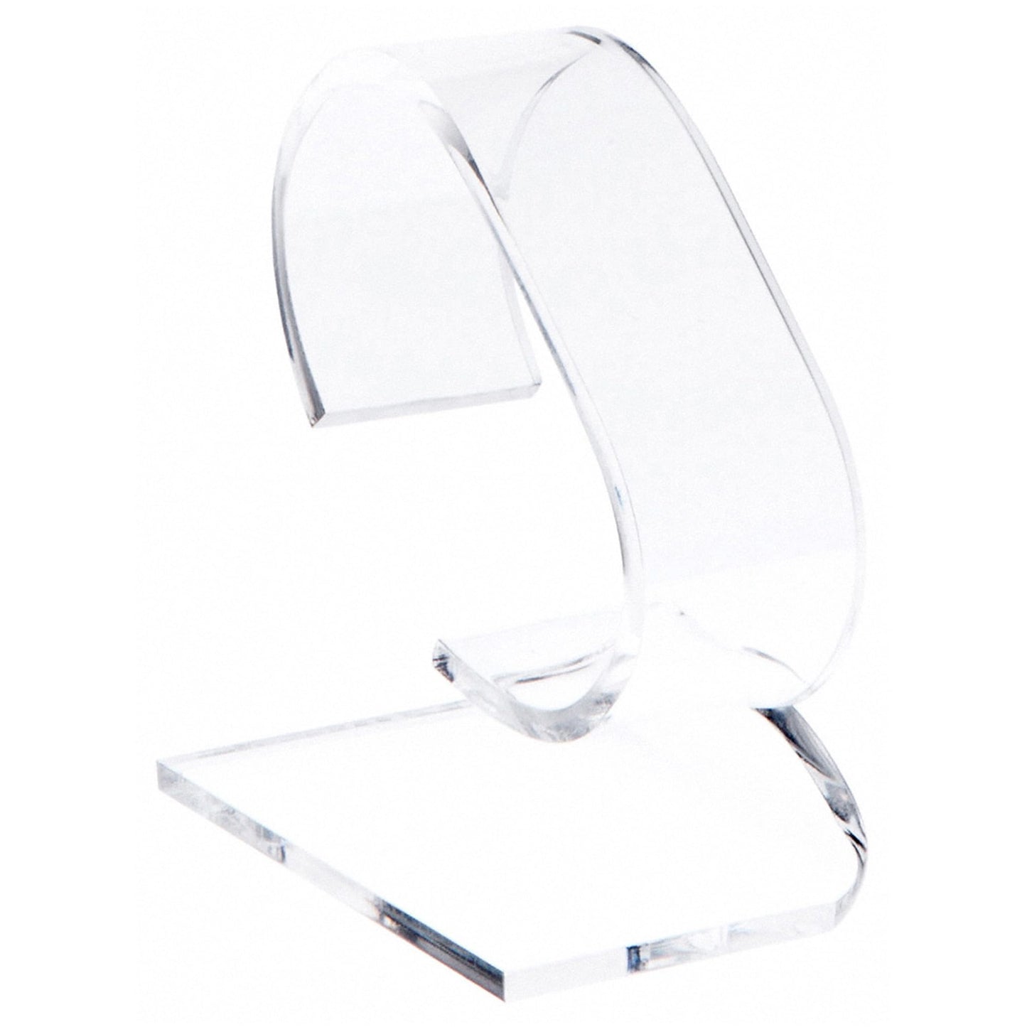Plymor Clear Acrylic Watch Display Stand, 1.75" W x 3" D x 3.75" H (2 Pack)