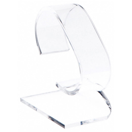 Plymor Clear Acrylic Watch Display Stand, 1.75" W x 3" D x 3.75" H (2 Pack)