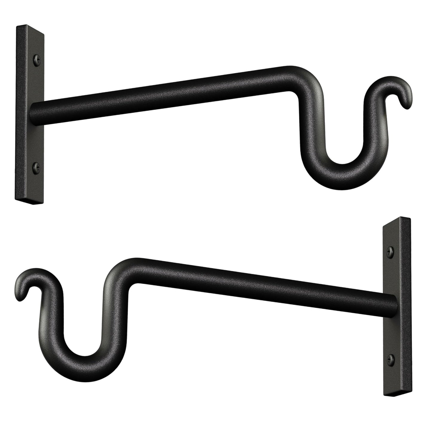 KOOKASHOP Plant Hook Plant Hanger, 2 Pack 8 Inch Plant Bracket, Metal Plant Wall Hooks for Hanging Flower Basket, Lanterns, Bird Feeder, Wind Chimes Indoor & Outdoor.