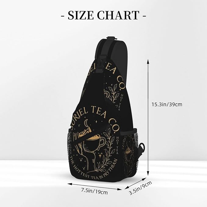Velaris The City Of Starlight - The Night Court Fantasy Aesthetic Crossbody Bag Trendy Sling Bag Bakpack Casual Chest Bags Daypack For Hiking Walking Travel Running(5)