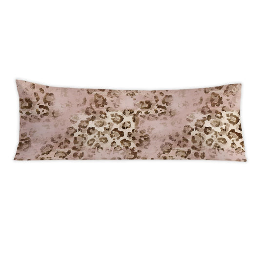 PIUD Pink Leopard Print 20x54 Body Pillow Cover, Pink Cheetah Print Room Decor, Funky Y2k Blush Pink Animal Print Decorative Long Body Pillow Cases for Girls Bedroom Dorm Apartment Bed Couch