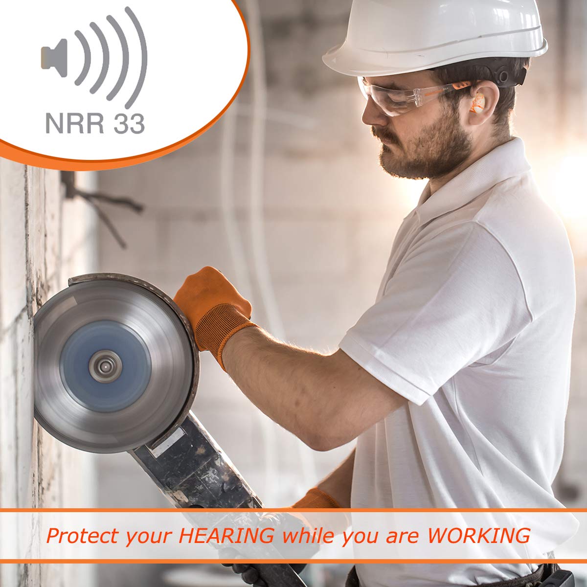 Moldex Soft Foam Ear Plugs 50 Pairs Softies® Sparkplugs Comfortable Ear Plugs for Sleeping, Snoring, Travel, Concerts, Studying, Loud Noise, Work -33dB Highest NRR Made in USA