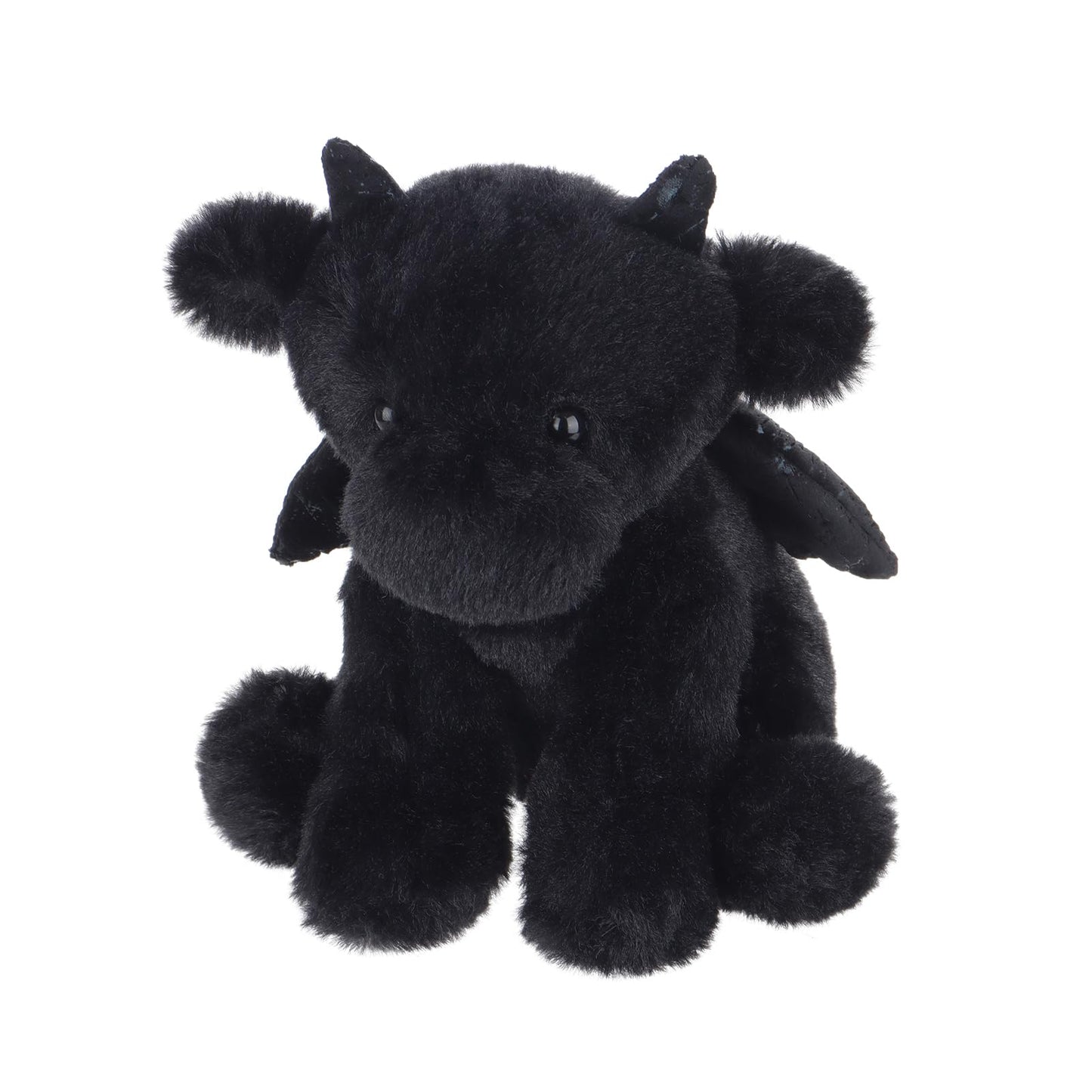 Apricot Lamb Black Dragon Plush Stuffed Animals for Kids, Soft Cute Plush Toys for Baby Girl and Boy, Fluffy Black Dragon Black