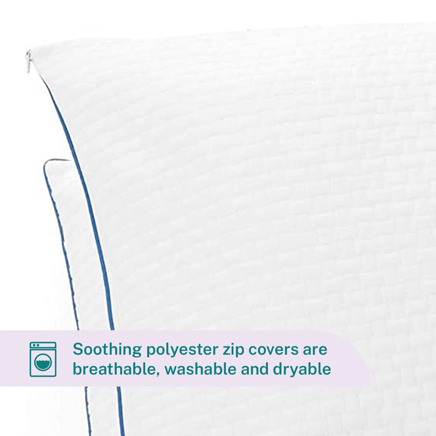 Sleep Innovations Premium Shredded Gel Memory Foam Pillow (Set of 2), Queen Size, Shapeable Comfort, Side, Stomach, and Back Sleepers, Medium-to-Firm Support