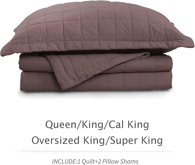 100% Cotton Quilt Sets Cal King Size - Soft Lightweight Quilt Bedding Set for Bedroom Decor-Bedspread in Geometric Pattern with 2 Pillow Shams for All Season, 110x120 inches