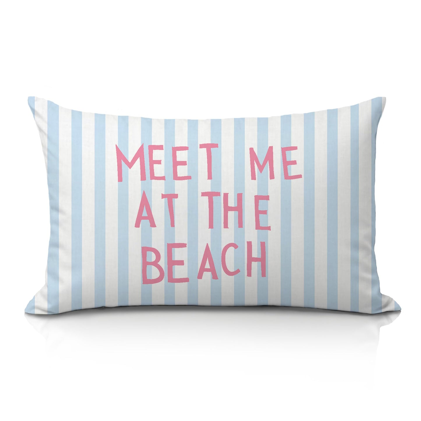IAFQWDS Coastal Beach 12x20 Pillow Cover, Coastal Beachy Room Decor Aesthetic, Preppy Meet Me at The Beach Lumbar Pillow Covers Decorative for Girls Bedroom College Dorm Apartment Sofa Couch