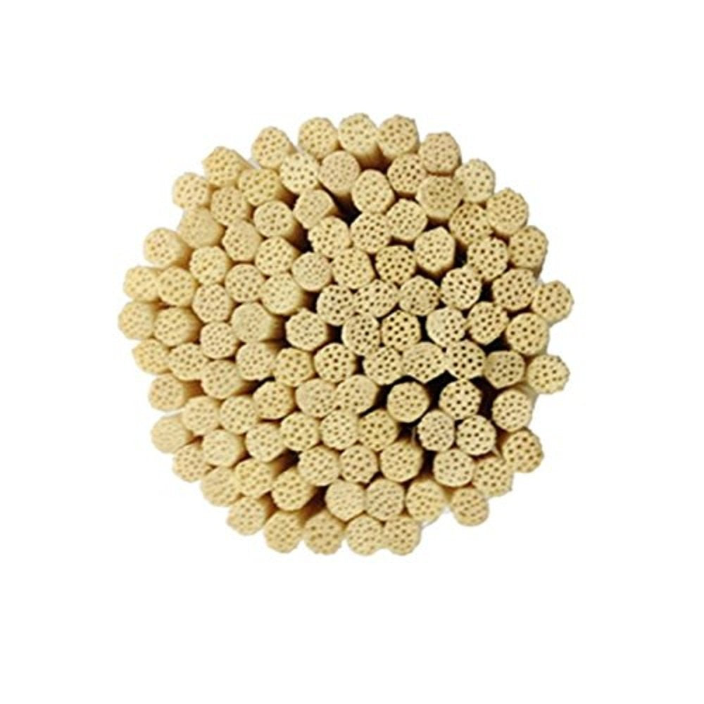 HOSSIAN 100PCS Reed Diffuser Sticks-Natural Rattan Sticks Reed diffusers-Diffuser Replacement Sticks for Aroma Fragrance Reeds for Essential Oil diffusers Refills (7"*3mm Primary Color)