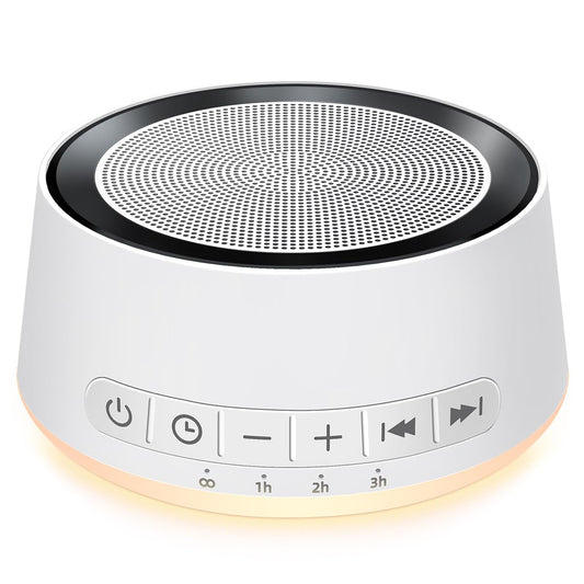 Sound Machine Night Light White Noise Machine with 30 Soothing Sounds 12 Colors Night Light Sleep Machine for Baby Kids Adults Brown Pink Nosie Machine with 32 Volume Levels for Office Home Travel