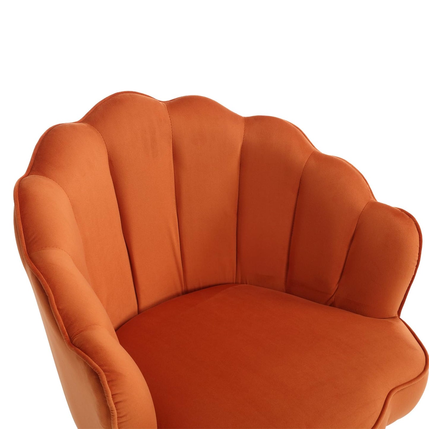 SPOFLYINN 1 Accent Sofa Chair, One Size, Orange Color