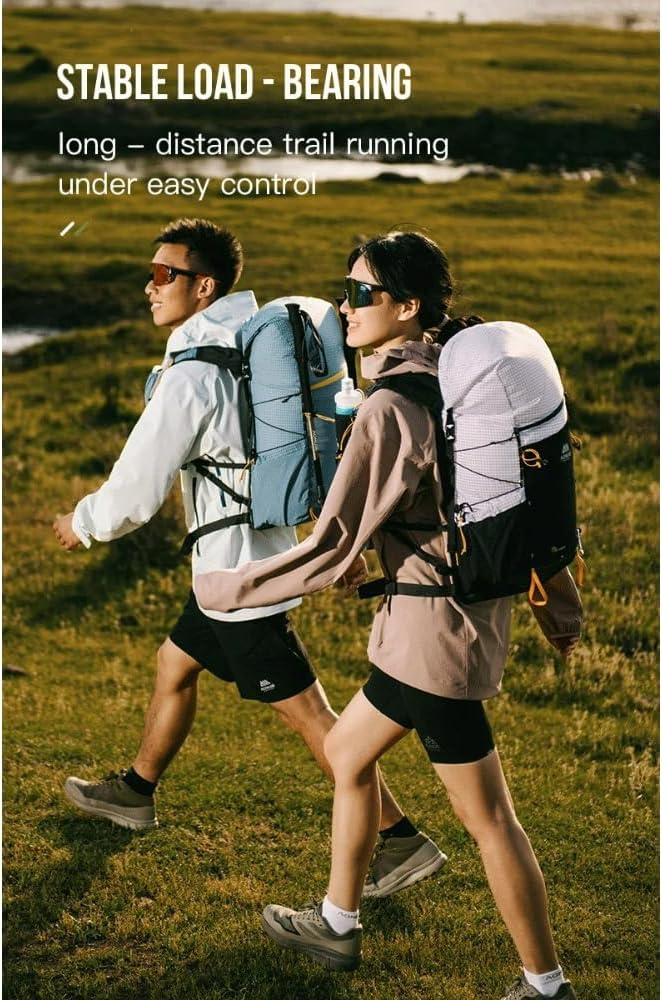AONIJIE 30L Large Multipurpose Backpack for Travel, Hiking, Commuting, Sports & Work - Durable, Lightweight Daypack (Black)