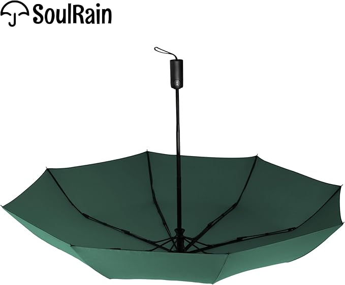 SoulRain Travel Umbrella - Compact Umbrella for Rain - Perfect Large Auto Folding Umbrella - Ideal Car umbrella, Small umbrella, and Travel Companion