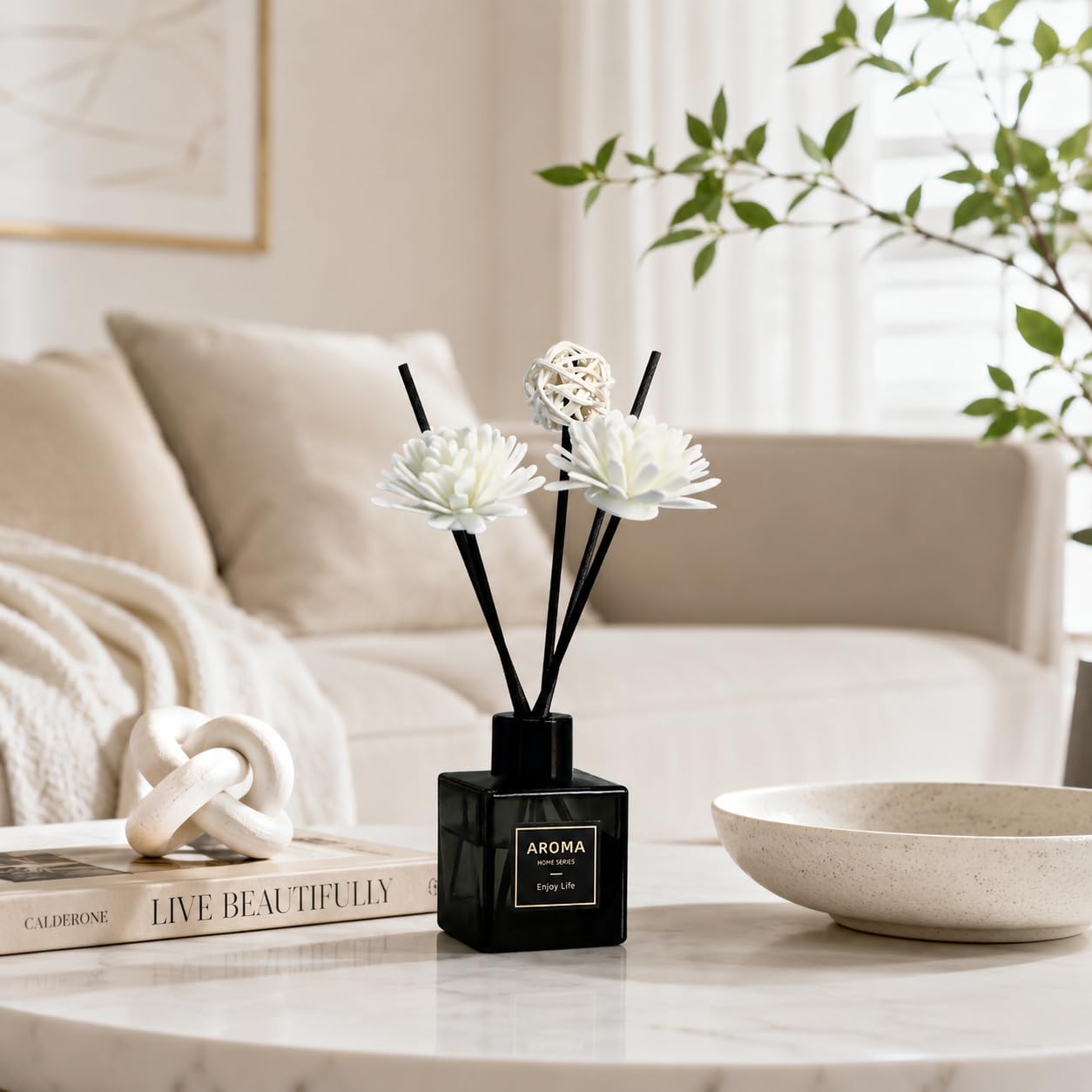 Pierides Reed Diffuser Set of 3,Lavender Scented Oil Diffuser with 15 Sticks,(50ml) x 3 Home Fragrance Reed Diffuser for Home Living Room Bedroom Bathroom Air Freshener