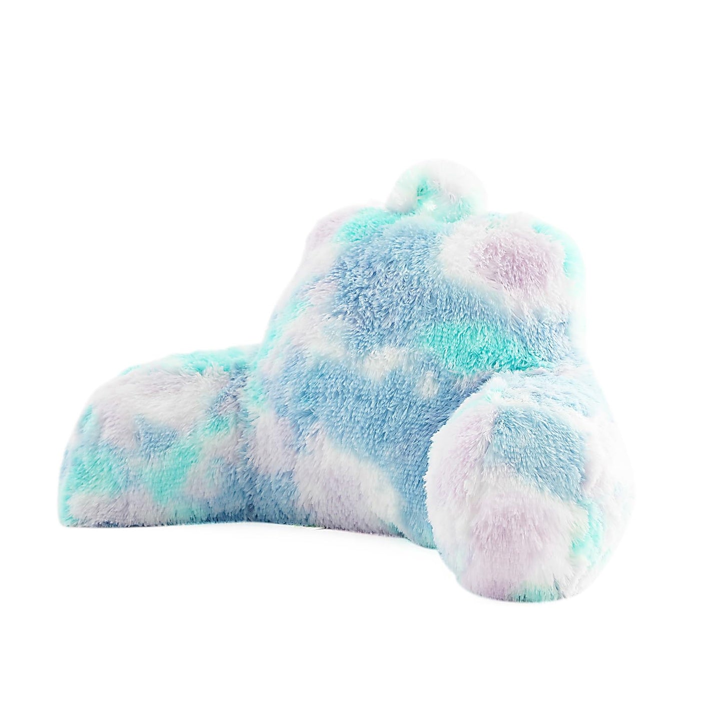 Bedriping Reading Pillow for Bed Adult - Faux Fur Backrest Pillow with Arms, Ergonomic Back Rest Pillow for Sitting Up in Bed, Extra Fluffy Sit Up Pillow, Students, Teens, Kids Study Pillow, Xmas Gift