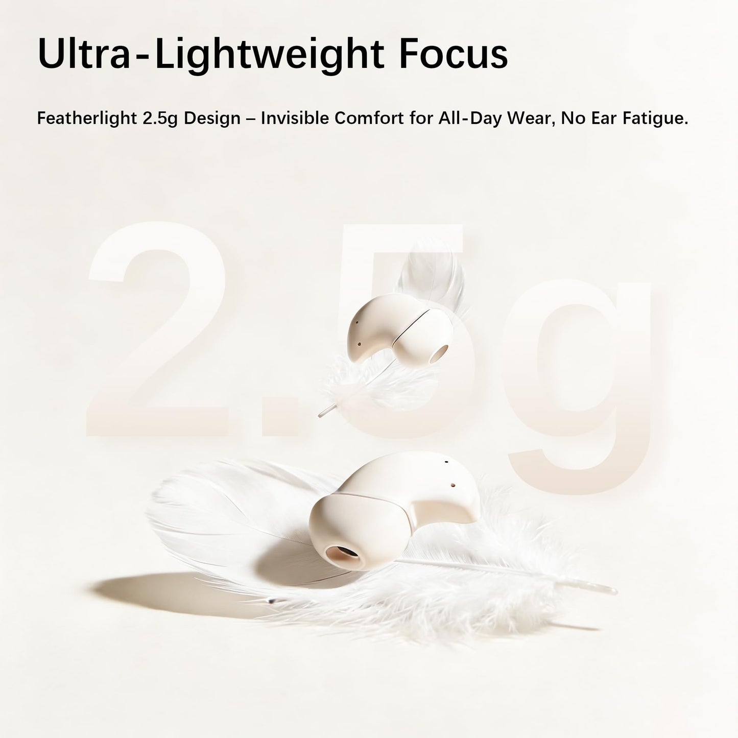 Essonio H8 Sleep Earbuds 53dB High-Frequency Noise Reduction, Small Earplugs for Side Sleepers, 80H Playtime, Snore Blocking Comfortable Earbuds, Bluetooth 5.4 Ear Plugs for Side Sleeper, Airplane