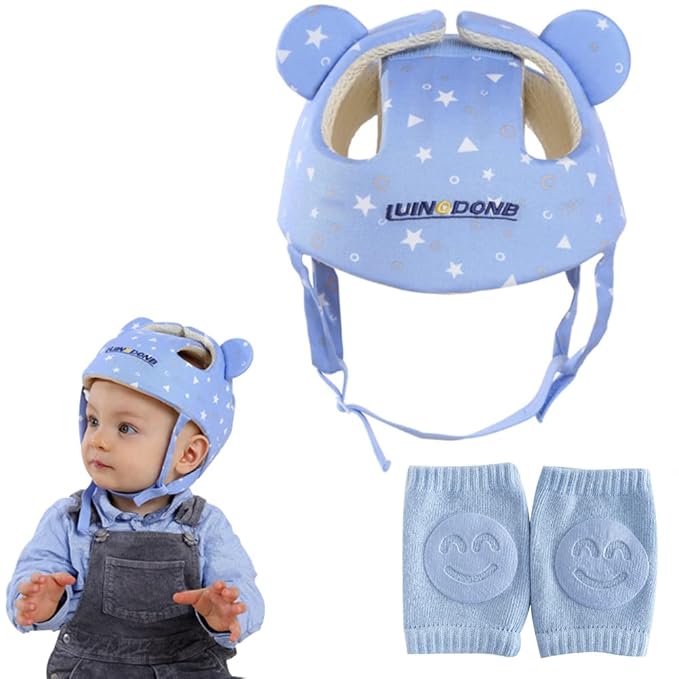Xifamniy Baby Soft Safety Helmet Foam Head Protector Helmet for Toddler Infant Walking Suit 6-24m (Triangle)